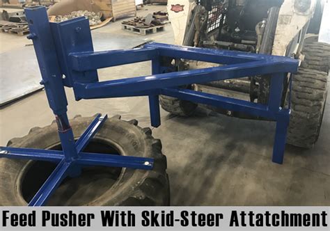 skid steer feed pusher|apm 3 point feed pusher.